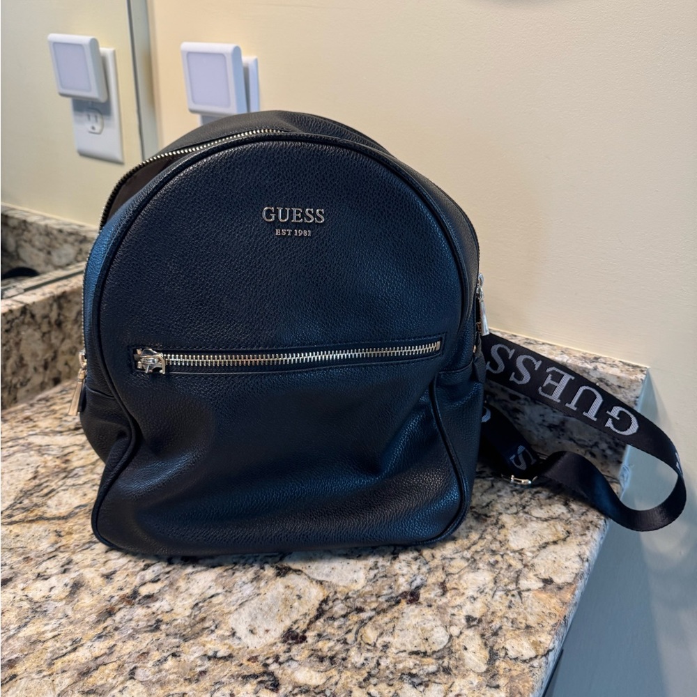 GUESS Classic Black Backpack - Picture 4 of 7